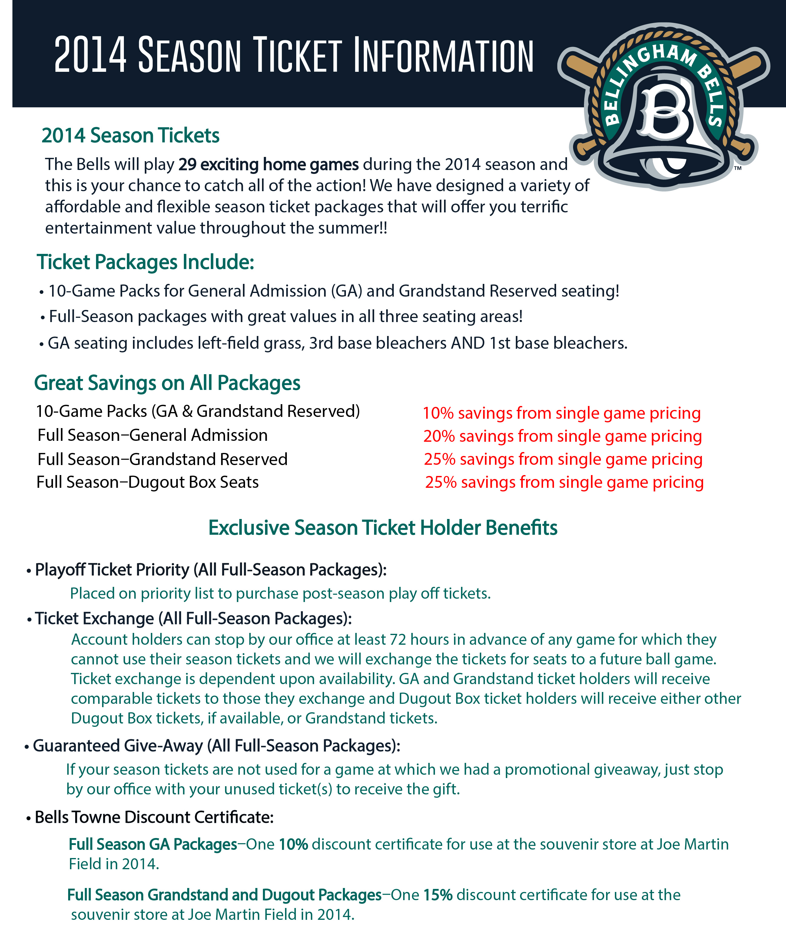 Official site of the Bellingham Bells Season Tickets